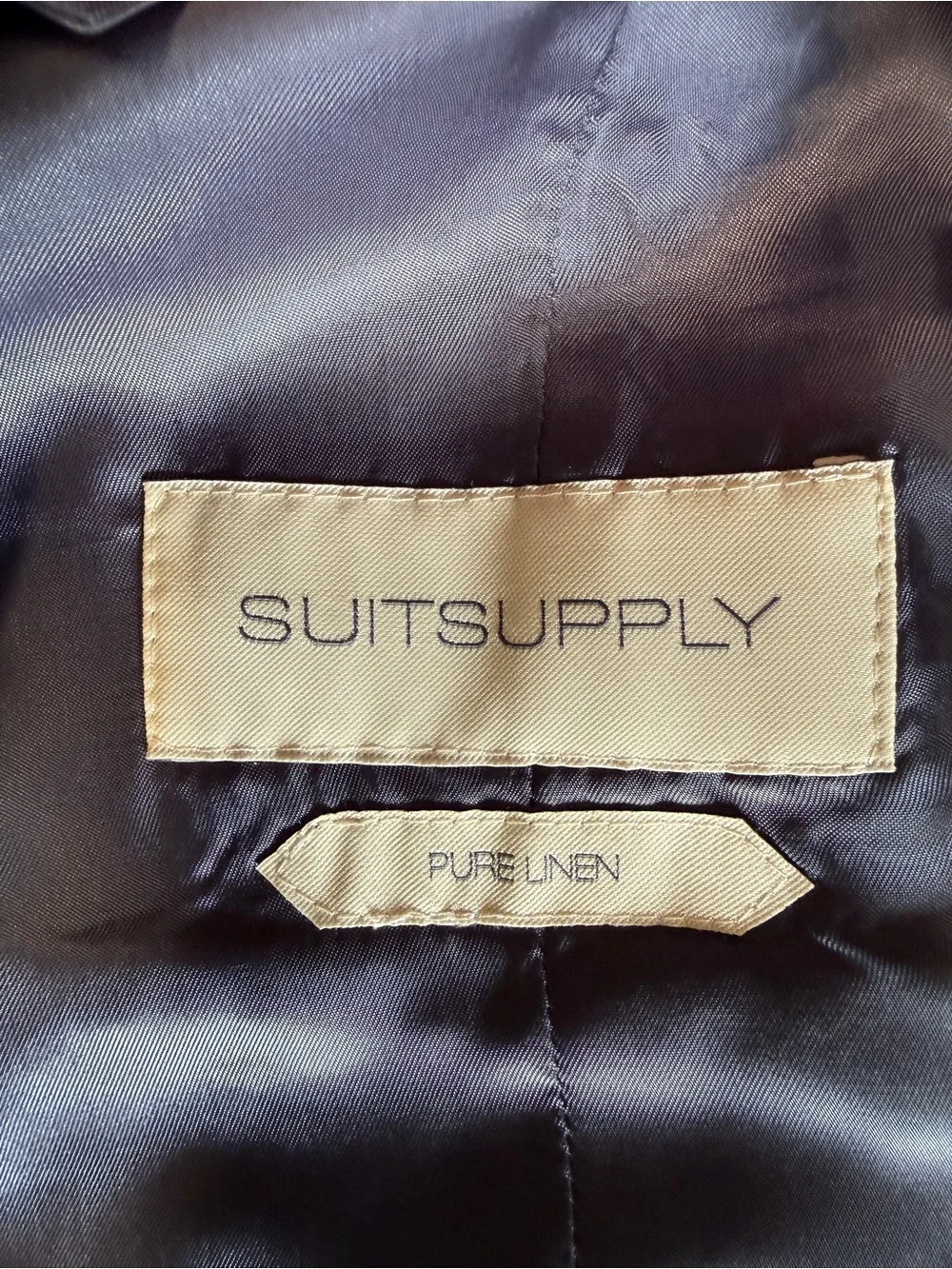 Suitsupply Waistcoat Italian Linen Plaid Suit Vest Gray Beige Men's Formal 44R